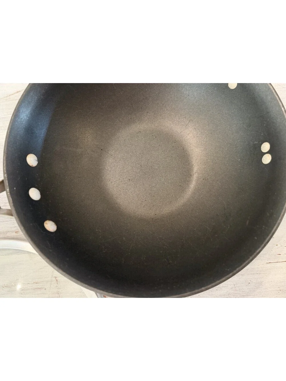 CALPHALON SIGNATURE Nonstick 12 Inch Flat Bottom Wok PAN + LID SET